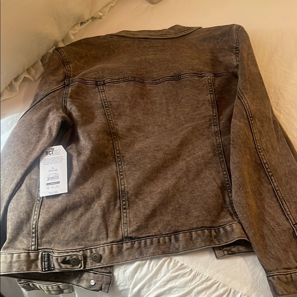 NWT Women's Blackish/Brownish Denim Jacket - Picture 4 of 5